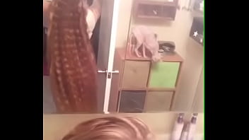 Preview 4 of Seney Leoin - 54 inches of curly red hair! Swaying in slow motion ?