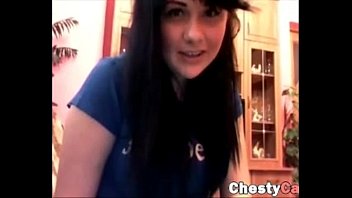 Preview 1 of Neighbor French Mature - Busty brunette masturbates on the sofa