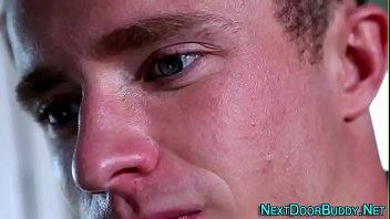 Preview 1 of Boys Blackmail Girls - Athletic dudes face spunk