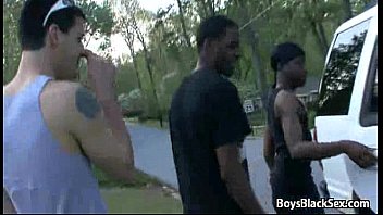Preview 3 of Wwwwwwxxxxxxxc - Blacks On Boys Bareback Gay Hardcore Fucking Video 19