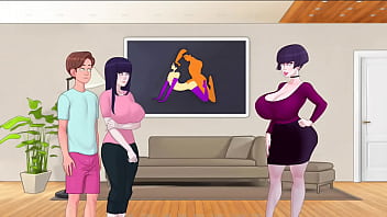 Preview 1 of Ml Sama Pns - SexNote Cap 22 - trio con dos hermosas chicas y un poco de yoga y sexo con una milf rubia