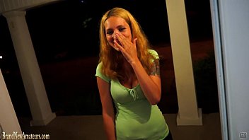 Preview 1 of Two Men Fuck A Fragile Girl - Big boob mom on casting couch strips and plays