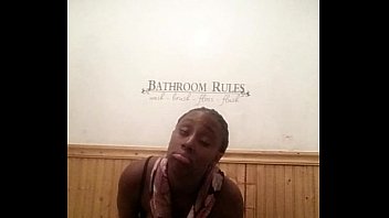 Preview 4 of Solo Sina Bonita - Ebony several cums in the bathroom