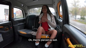 Preview 2 of Xxx Saxi Yoga - Fake Taxi Horny brunette uses her sexy ass to pay for her taxi fare.