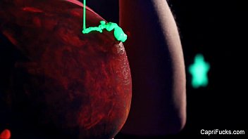 Preview 2 of Zimbzbwe - Capri Cavanni Black Light Fuck