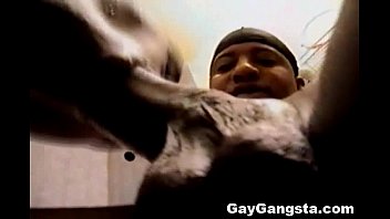 Preview 1 of Footslave 2 - Horny Ebony Gay Fucked on Bathroom to Couch