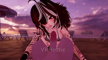 Preview 3 of Chotta Beem Cortoon Sex Vidios - POV Caught With Cock Out On Public Beach Lap Dance VRChat ERP