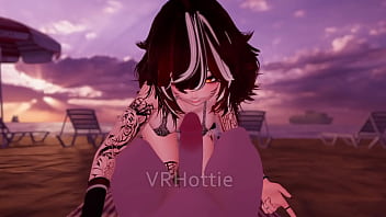 Preview 1 of Chotta Beem Cortoon Sex Vidios - POV Caught With Cock Out On Public Beach Lap Dance VRChat ERP