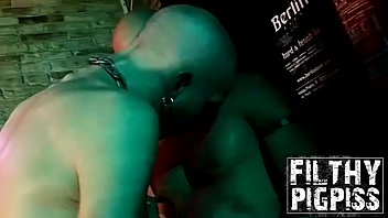 Preview 3 of Sanny Liyon Fuced Poen Video - Hardcore pissing and anal 3some with horny biker men