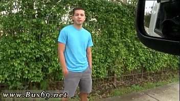 Preview 1 of Hairy Upskirt - Gay sexy straight teens boy with huge dicks Dick On The BaitBus!