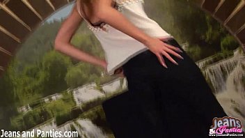 Preview 1 of Gangbang Fugitive - My tight black skinny jeans are so hot