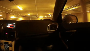 Preview 1 of Elas First Time - Crossdresser Sucking Black Cock In Car
