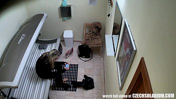 Preview 4 of Angel Ehite - Blonde Girl Caught is Solarium