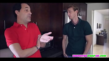 Preview 1 of Big Bi Sexy Girls - step Dad&#039_s Swap Teen For Fucking - om