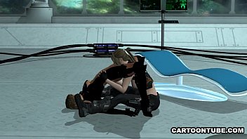 Preview 3 of Pumping Roomm - Foxy 3D cartoon lesbian vixen gets licked and scissored