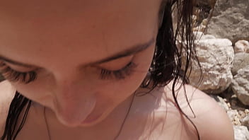 Preview 3 of Black Teen Sec Vido African - Fucking on the beach with my stepsister