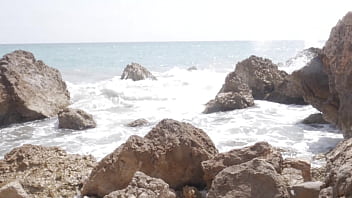 Preview 4 of Black Teen Sec Vido African - Fucking on the beach with my stepsister