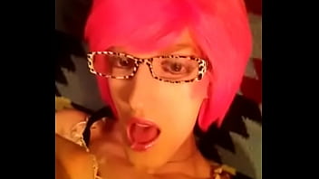 Preview 1 of Mom Not Back - Pink Self facial  - Crossdresser sissy Fay