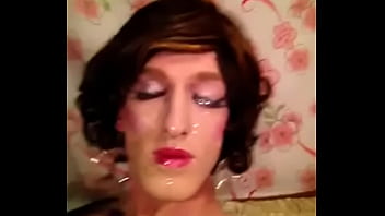 Preview 3 of Mfc German Menynez - Awesome Facial- Crossdresser Sissy Fay