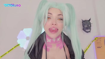 Preview 1 of Horse Xxxmp4 - Cyberpunk Rebecca wants your big strong Choomba in her holes