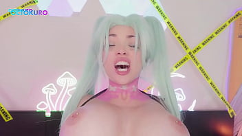 Preview 4 of Horse Xxxmp4 - Cyberpunk Rebecca wants your big strong Choomba in her holes