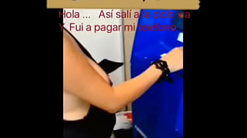 Preview 2 of Rebeka Porn - sin bra. Exhibicionista Guadalajara apagando tel&eacute_fono