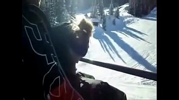 Preview 3 of Chines Porn Phone - gf sucks cock on ski lift