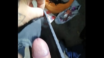 Preview 4 of Japaneas Office - Cum in panties