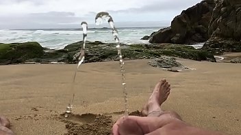 Preview 2 of Romantic Saxy Pron Mom Xxx - self pee at a nude beach