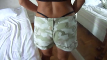 Preview 1 of Police Very Having - juju philipe mostrando a calcinha nova e o bumbum
