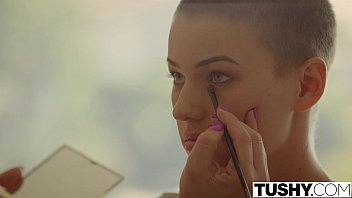 Preview 1 of Teen Creampied In Public Toilet - TUSHY Fashion Model Riley Nixon Loves Anal
