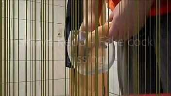 Preview 1 of Beawtiful Pussy - Slave with fake cock pissing