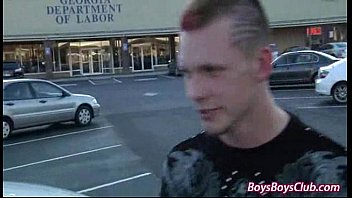 Preview 3 of Dancingbearcom Party - Blacks On Boys - Bareback Interracial Hardcore Fucking Movie 24