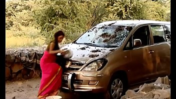 Preview 2 of Wwwyujizzecom - ---Indian Village Bhabhi Washing Car..{UNCUT EXCLUSIVE SCENE} ...MUST WATCH