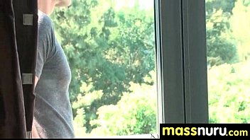 Preview 1 of Sauna Seks Srbija - slippery nuru massage for lucky dude 6