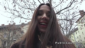 Preview 1 of Hotpoorn Hd - Russian babe flashing panties in public