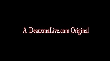 Preview 1 of Shobana Ravi Fucking Video - Milf DeauxmaLive is Big Titty &amp_ Ass FFFM Foursome!