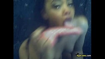 Preview 2 of X Actress Fucking - Hot Ebony Webcam Babe with Her Dildo Porn