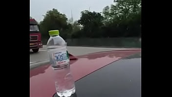 Preview 1 of Porno Drugs - Chinese man and his girlfriend having sex in the car beside the highway