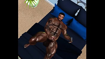 Preview 3 of Jeams Dean - spycam catches amazing duane brown jerking off