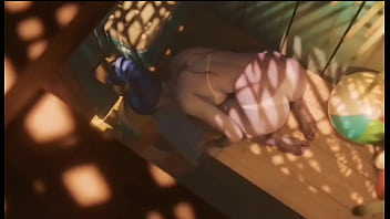 Preview 1 of Xxxxdog Com - Widowmaker Masterbating in public bathroom
