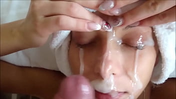 Preview 3 of Busty Mom Gets Hardcore - Painting her Face With his Jizz