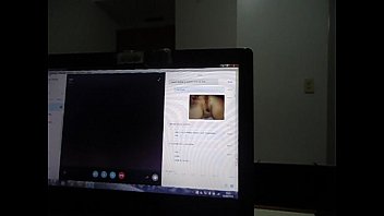 Preview 3 of Mirred Firt Nigte - displaying the delicious wife on the internet to friend.AVI