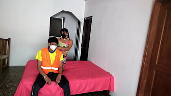 Preview 1 of China Stepmother - Unfaithful woman calls her neighbor to fuck her next to him!!!