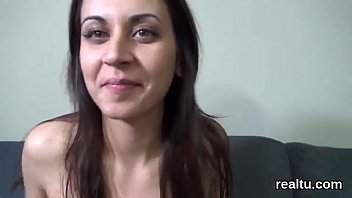 Preview 1 of Real Sex On Bed Live - Striking czech girl is seduced in the hypermarket and penetrated in pov