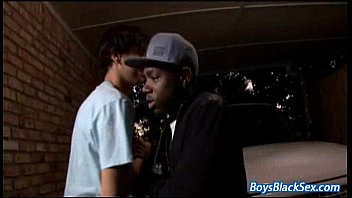 Preview 2 of Uk Bbw Wank - Blacks On Boys - Gay Hardcore Interracial Porn Movie 06