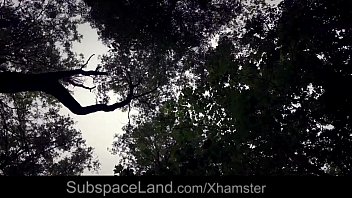 Preview 1 of Hot Chocolate Girl Video - Young slave get tied up and fucked in the garden