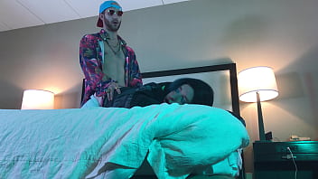 Preview 3 of Porn Bath Roomxxx - Rapper Fucks Trans Woman in Chastity Doggystyle