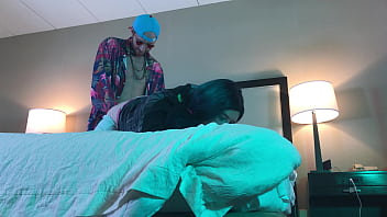 Preview 1 of Porn Bath Roomxxx - Rapper Fucks Trans Woman in Chastity Doggystyle