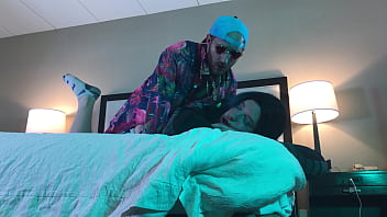 Preview 4 of Porn Bath Roomxxx - Rapper Fucks Trans Woman in Chastity Doggystyle
